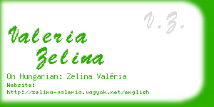 valeria zelina business card